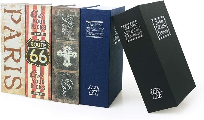 Diversion Book Safe Storage Box with Secret Safe Combination Lock/Key - Image 7