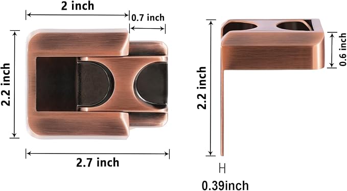 CZU Home Door Lock Security, Upgraded Safety Childproof Door Reinforcement Lock Latch (2-Pack), Extra Defend Door Lock for Inward Swinging Door - Image 6