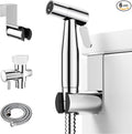 Arofa Handheld Bidet Sprayer, Bidet Attachment for Toilet, Chrome | Adjustabel Water Pressure, Leak-Free Hose, Fits Two-Piece Toilets, Feminine/Baby/Pet Wash, Cloth Diaper Rinse, Easy Install by AROFA