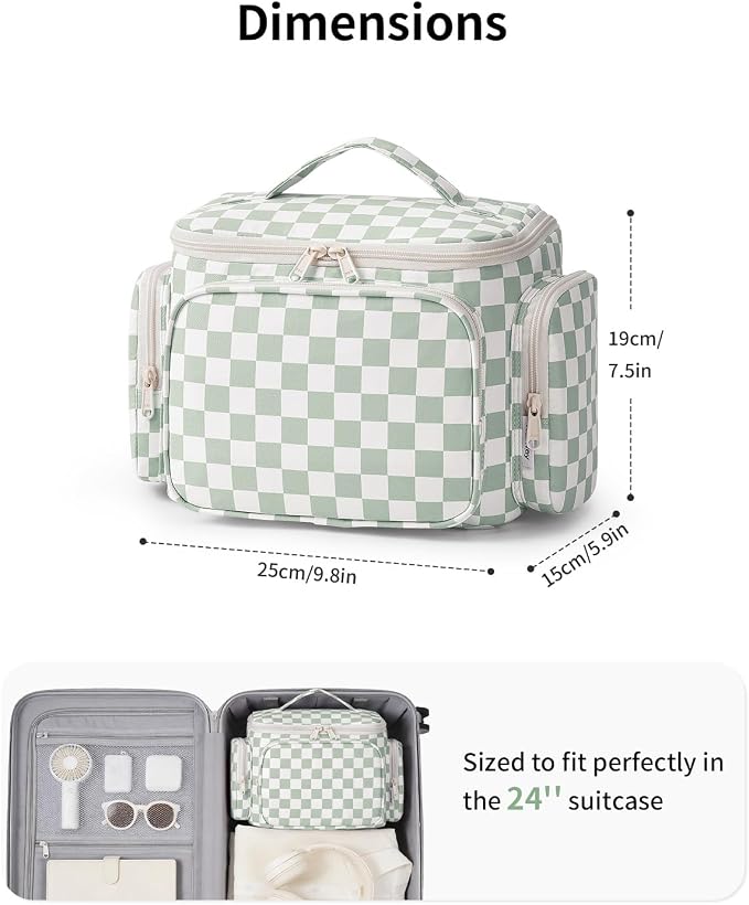 Narwey Hanging Travel Toiletry Bag for Women, Large Makeup Cosmetic Bag | Wide Open, Organized Pocket, Dry Wet Separation, Portable Bathroom Travel Bag for Full Size Toiletries, Vivid Pattern, Gifts - Image 6