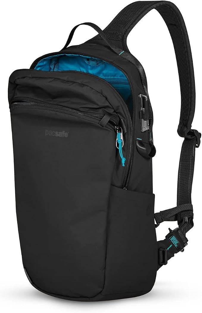 Pacsafe ECO 12L Anti Theft Sling Backpack, ECONYL Black - Image 5