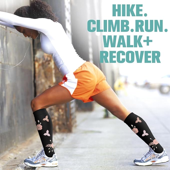 Compression Socks for Women & Men Circulation(6 pairs)-Graduated Supports Socks for Running, Athletic Sports - Image 4