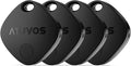 ATUVOS Air Tracker Tags-4 Pack, Bluetooth Luggage Tracker Works with Apple Find My APP (iOS Only, Not for Android), Keys Finder and Item Locator for Luggage, Backpack, Suitcases, Replaceable Battery by ATUVOS