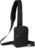 Anti Theft Sling Bag Tactical Small Shoulder Chest Crossbody Bag for Men Women with Zipper Lock RFID Blocking by Tibroni