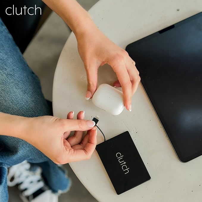 Clutch - Pro USB-C Portable Charger - Compatible with iPhone 15, 16, 17 & Android Devices - Power Bank Magnetic Battery - TSA Travel Approved - USB Rechargeable - Built-in Cable - 5000 mAh - 3.7oz - Image 4