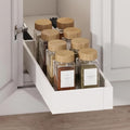 Fokyfok Pull Out Cabinet Organizer,Expandable,No Drill,Heavy Duty,Kitchen | 7"-11"W x 17"-24"D,Narrow,Pull out Drawers,Cabinet Drawers Slide out,Roll out Shelves,Pantry,Bathroom,Adhesive,Adjustable,1PC by Fokyfok