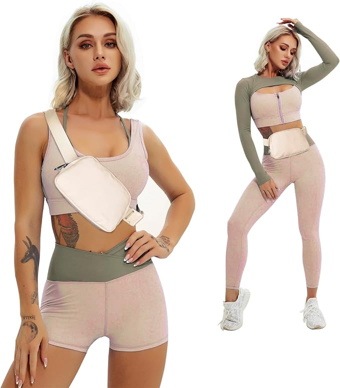 Anti Theft Belt Bag, Fanny Packs for Women Travel, Locking Waist Crossbody Bag with Adjustable Strap & Back Pocket, Fashion for Mother Teens Trip, Gym, Workout - Beige - Image 4