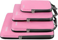 BAGAIL 4 Set/6 Set/8 Set Compression Packing Cubes Travel Accessories Expandable Packing Organizers (Cloth Pattern, 4-Pink) by BAGAIL
