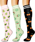 3 Pack Medical Compression Sock-Compression Sock For Women and Men Circulation -Best for Running,Nursing,Athletic Sports by LaiteHebe