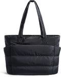 BAGSMART Tote Bag for Women, Lightweight Puffy Tote Bag with Compartments Shoulder Bag Handbag for Travel, Work, Gym | Lightweight by BAGSMART
