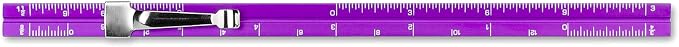 Alumicolor Aluminum Architect Pocket Scale With Clip, 6IN, Purple - Image 4