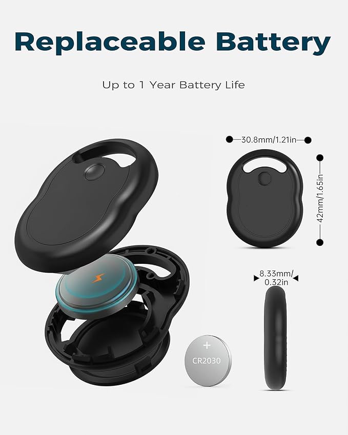 Air Tracker Tag, Bluetooth Tracker & Key Finder for Luggage, Wallet, Backpack, Works with Apple Find My (iOS Only) 1 Pack Item Smart Locator - Image 6
