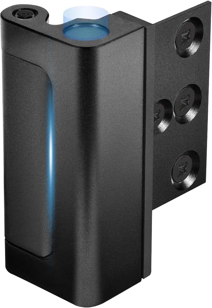 1Pack Door Reinforcement Lock Home Security, Childproof Safety | Top Door Lock Latch for Toddlers Safety, Inside Defender Prevents Unauthorized Entry on Inward Doors, Withstands 800lbs by Steinwhale