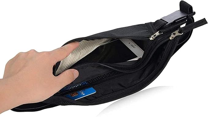 Money Belt Passport Holder Slim Hidden Travel Wallet with RFID Blocking - Image 6