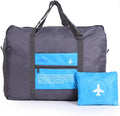 Travel Bag Spirit Airlines Personal Item Bag 18x14x8 Foldable Travel Duffel Bag Tote Carry on Luggage Duffle Overnight for Women and Men (Blue) by INVODA