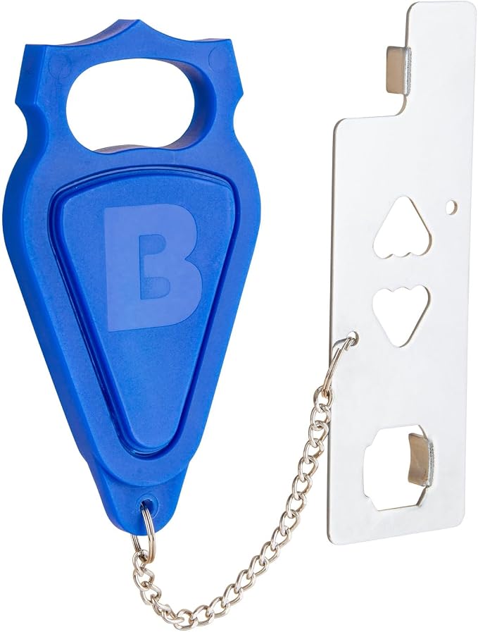 BRINKS – Portable Security Door Locks for Home, Dorm Room, Apartment, Hotel Safety, Short-Term Rentals, Security Door Latch - Privacy Latch, Easy Install (1 Pack) by Brinks