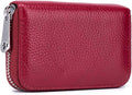 RFID Credit Card Holder Genuine Leather Credit Card Wallet with Zipper | RFID by EASTNIGHTS