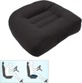 Srutirbo Car Booster Seat Cushion Raise The Height for Short People Driving Hip (Tailbone) and Lower Cack Fatigue Relief Suitable for Trucks, Cars, SUVs, Office Chairs, Wheelchairs (Pure Black) by Srutirbo