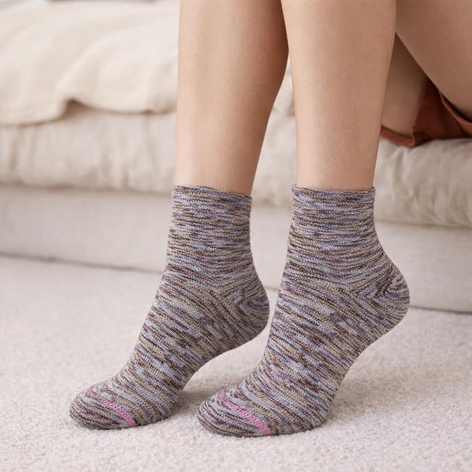Dr. Motion Compression Quarter Socks For Women With Enhanced Cushion And Breathable Arch Support 6 Pairs - Image 5