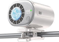 Clip-On Portable Fan with Ice Cooling, 20000 RPM Rechargeable Handheld Turbo Fan, 360° Rotating Detachable Clip, Mini Stroller Fan for Baby, Compact Travel Essentials, Summer Gifts for Women,White by Unknown