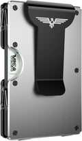 Lenvoten Upgraded Hinged Minimalist Wallet for Men, RFID Blocking Wallet | Slim Metal Aluminum, Credit Card Holder, Money Clip Holds 20 Cards, Premium Scratch-Resistant Finish, Ideal Gift for Men by Lenvoten
