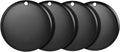 2026 Air Tracker Tags-4 Pack Bluetooth Tracker for Apple Find My app (iOS Only) Keys Finder, Smart Tag, Item Locator for Luggage, Backpack, Suitcases, Replaceable Battery (Black, 4 Pack) by Unknown