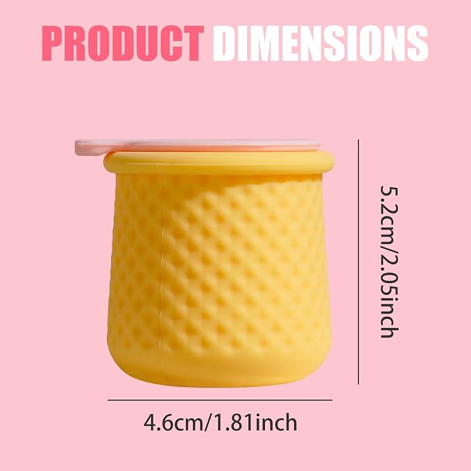 4 Pack Silicone Travel Containers for Toiletries, TSA Approved 1.8oz Leak-Proof Cream Jars, BPA Free Cosmetic Containers with Lids for Face Hand Body Lotion, Cream - Image 6