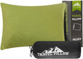 Travel Pillow Backpacking Pillow, Compressible Memory Foam Pillow Breathable Cover for Travel Airplane Hiking and Car by PEUJEW
