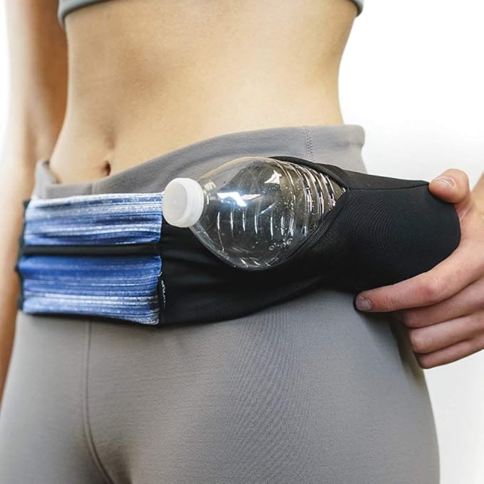 3 Pocket Adjustable Running Belt Waist Pack, Fanny Pack For Working Out With Sweat Resistant Backing, Holds All iPhone Models - Image 4
