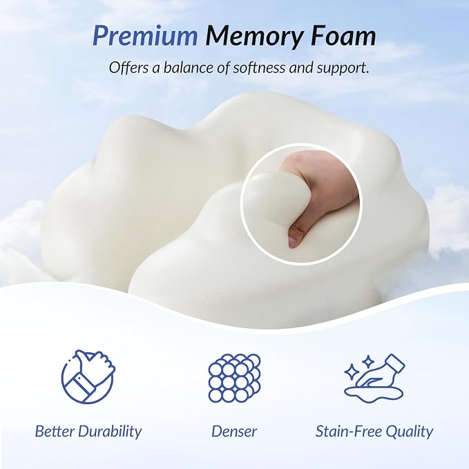 Ergonomic Travel Neck Pillow for Airplane, Dual-Hold Design to Stabilize Head and Neck on Flights, Ear-Free Memory Foam Airplane Travel Pillow, Quality Carrying Case, Breathable & Washable Cover - Image 5