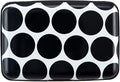 Credit Card Holder Wallet for Women Men RFID Blocking Small Metal Business Aluminum Protector Sleeves Slim Mini Cards Case (Black White Polka Dot) by Kaabao