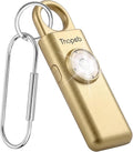 Thopeb Personal Safety Alarm for Women – Upgraded Rechargeable | Strobe with Separate Switch, 135dB Siren, Long-Lasting Protection, Stylish Keychain (Metallic Gold) by Thoepb