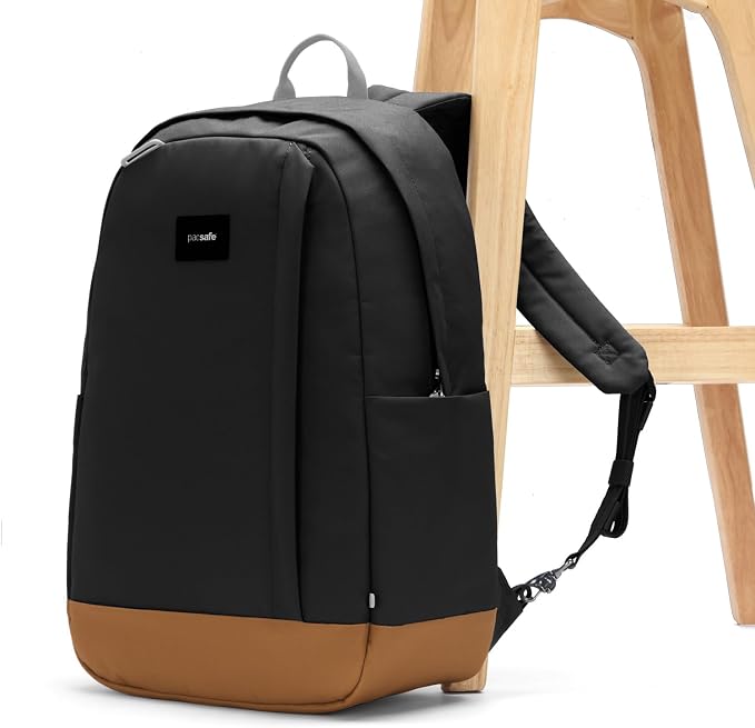 Pacsafe GO 25L Anti Theft Backpack, Jet Black - Image 5