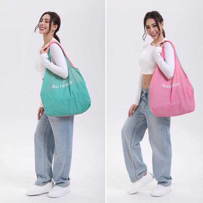 Compact Reusable Grocery Tote Bag – Lightweight, Foldable & Packable Shopping Bag for Travel - Image 2