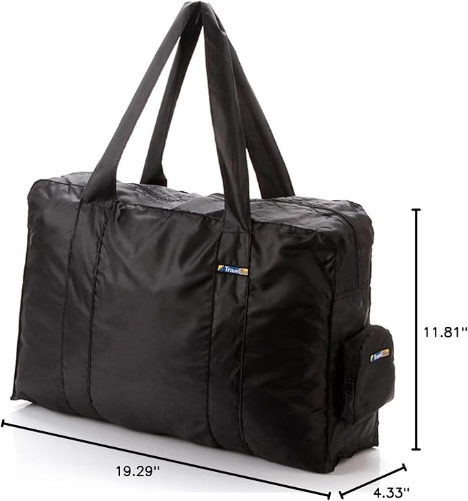 Foldable Bag (16 Litre) - Travel Bag Accessories for Women and Men. Perfect as Carry On Luggage, at the Gym, Duffle Bag for Travels. Foldable & Flexible Tote Bag for Airplane Travel - 051 - Image 10
