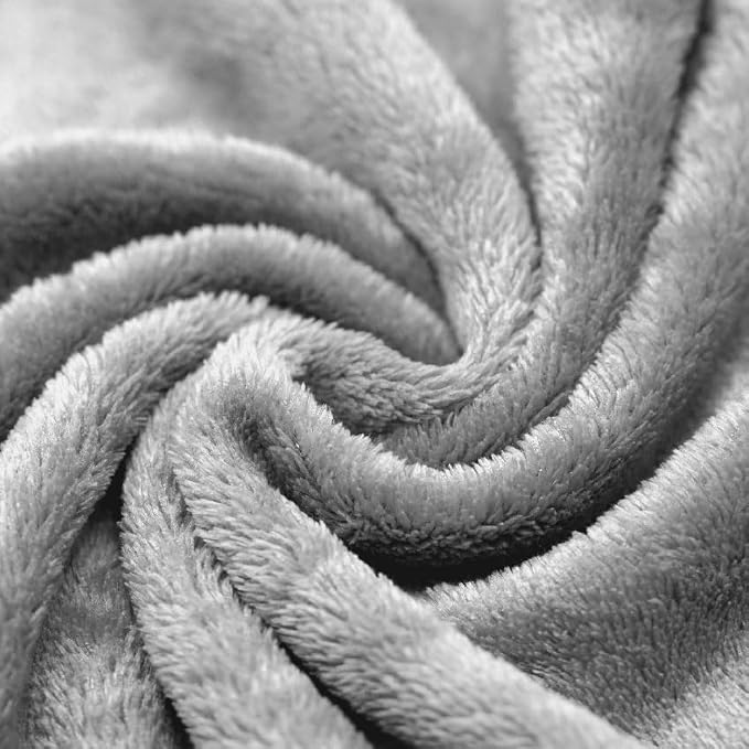 DEZ FURNISHINGS 4-in-1 Self-Storing Travel Blanket & Pillow, Soft Fleece Airplane Blanket with Luggage Sleeve & Backpack Clip, 60" x 45", Gray - Image 7
