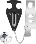 Portable Door Lock for Travel Lock Home Security Door Latch in Prevent Unauthorized Entry School Apartment Hotel(Black) by SHUYUE