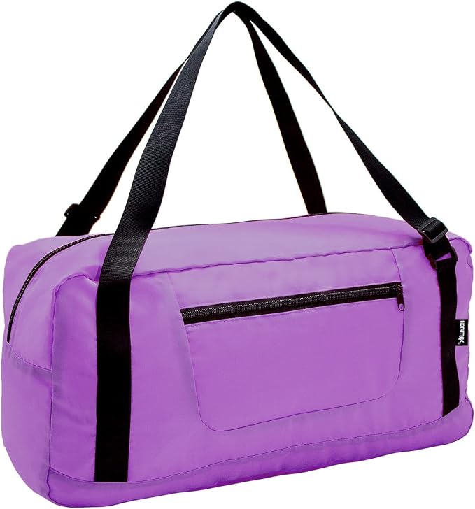HOLYLUCK Foldable Travel Duffel Bag For Women & Men Luggage Great for Gym - Magenta by holyluck
