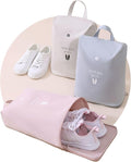 tianzong Shoe Bags for Travel, Waterproof Shoe Storage Organizer with Zipper for Men and Women (3 Piece, Beige + Grey + Pink) by tianzong