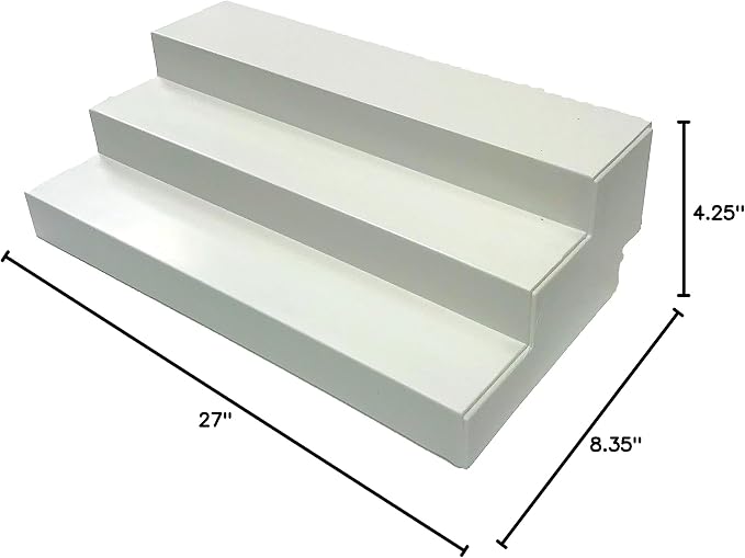 Dial Industries 3 Tier Expandable Cabinet Shelf Organizer, Standard | Slides open to fit narrow or wide cabinets, Adds extra levels for canned goods and jars, Great for pantry, cupboard or closet - Image 2
