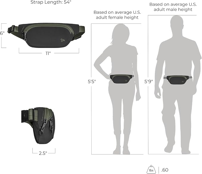 Travelon Anti-Theft The Voyages Waist Pack - Image 4