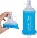 250ml Soft Flask, TPU Collapsible Soft Water Bottle for Hydration Pack, Running Vest, Leak-Proof Folding Water Bottle for Hiking Cycling Climbing Jogging- 1Pcs, Blue by Unknown