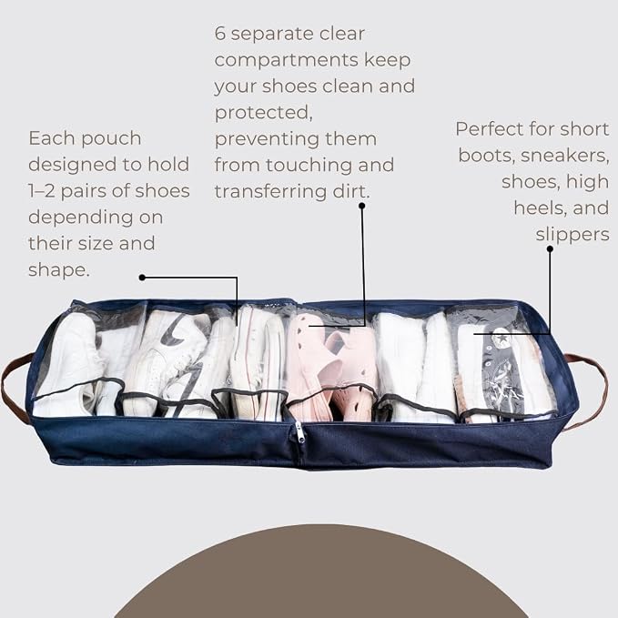 Shoe Bag for Travel, Portable Storage Organizer for Women and Men - Image 3