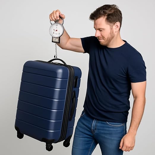 Manual Luggage Baggage Scale with Tape Measure with Dial Analog Display Travel Size Portable Take Along - Image 3