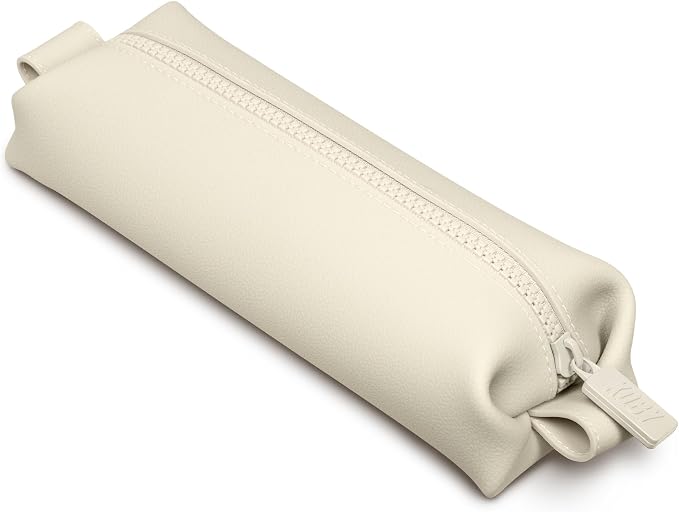 TOOLETRIES The Koby Dopp Kit Toiletry Bag – Mini 8.5" x 2.75" x 2", Sand | Compact silicone leak-resistant travel toiletry bag with a heavy-duty zipper that's easy to clean. by TOOLETRIES