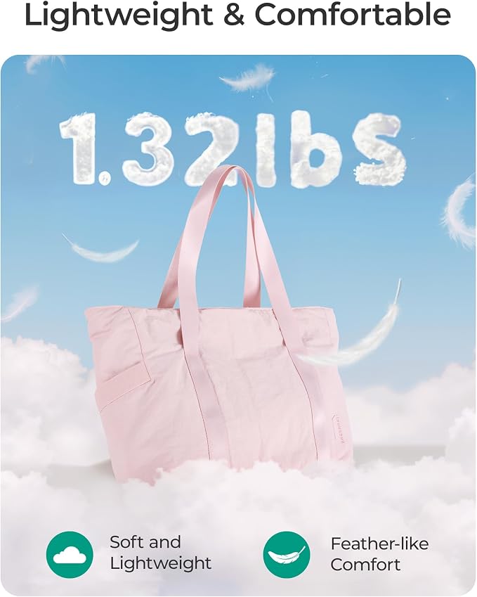 BAGSMART Tote Bag for Women, Tote Bag with Zipper Work Tote with Compartments Nurse Shoulder Hanbag for Travel, Gym - Image 6