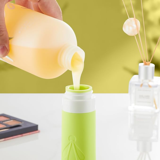 INSFIT Travel Bottles for Toiletries, TSA Approved 3oz Travel Size Toiletries, BPA Free Leak Proof Squeezable Silicone Tubes Travel Essentials for Shampoo Conditioner Lotion Soap - Image 3