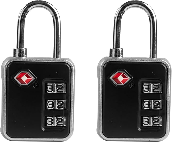 TSA Locks for Luggage, Combination Lock for Locker, Small Padlock Combination, Combo Luggage Padlocks TSA Approved, for Gym Locker, Travel Suitcase, Gun Case, Backpack Zipper, Ammo Can by SpecializeinCombinationLock
