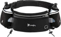 Running Belt Fanny Pack for Women，Water Resistant Large Capacity Waist Pack for iPhone 16 15 14 13 Samsung，Lightweight Running Phone Holder，Slim Money Belt Running Pouch for Hiking Outdoor (SH-Black) by MINOCHI