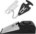 Portable Door Lock & Door Stop Alarm Set, Door Security Devices | Dual Protection for Travel Hotel Apartment College Home, Safety Locks for Doors with 120dB Siren by sunysmiling